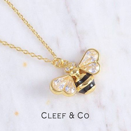 Shining Bee Gold Necklace